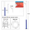 Cross-Border Solar Split Street Light Pole, Galvanized, 3-6 Meters, for New Rural Roads