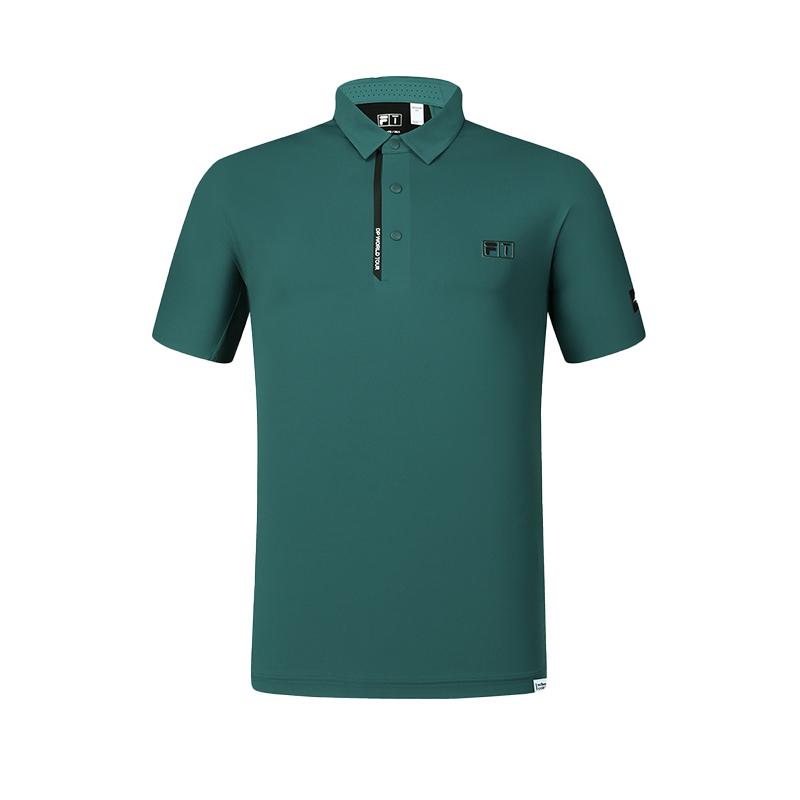 New FILA Polo Shirts Men's Dark Iron Green A11M425115FGN