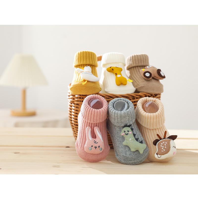Infant Socks For Girls Boys Four Season Cartoon Newborn Baby Socks Non-slip Toddler Kids Indoor Floor Home Girls Children's Sock