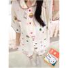 Kawaii Miffy Pajamas Cartoon Colorful Polka Dot Miffy Summer Pajamas for Girls New Style Short-sleeved Short Pants Home Wear Set
