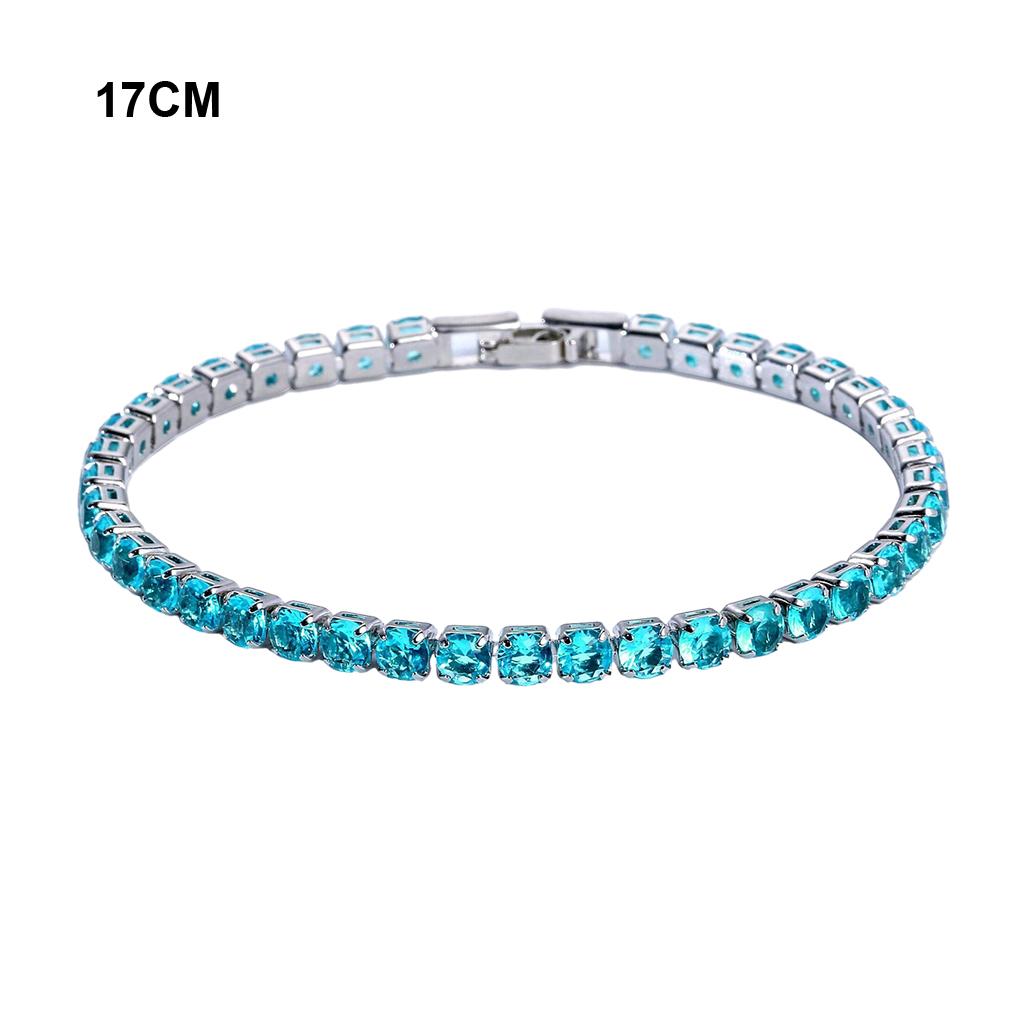 Excellent Iced-Out Chain Crystal Wedding Bracelet In Gold And Silver Cubic Zirconia Tennis Bracelet