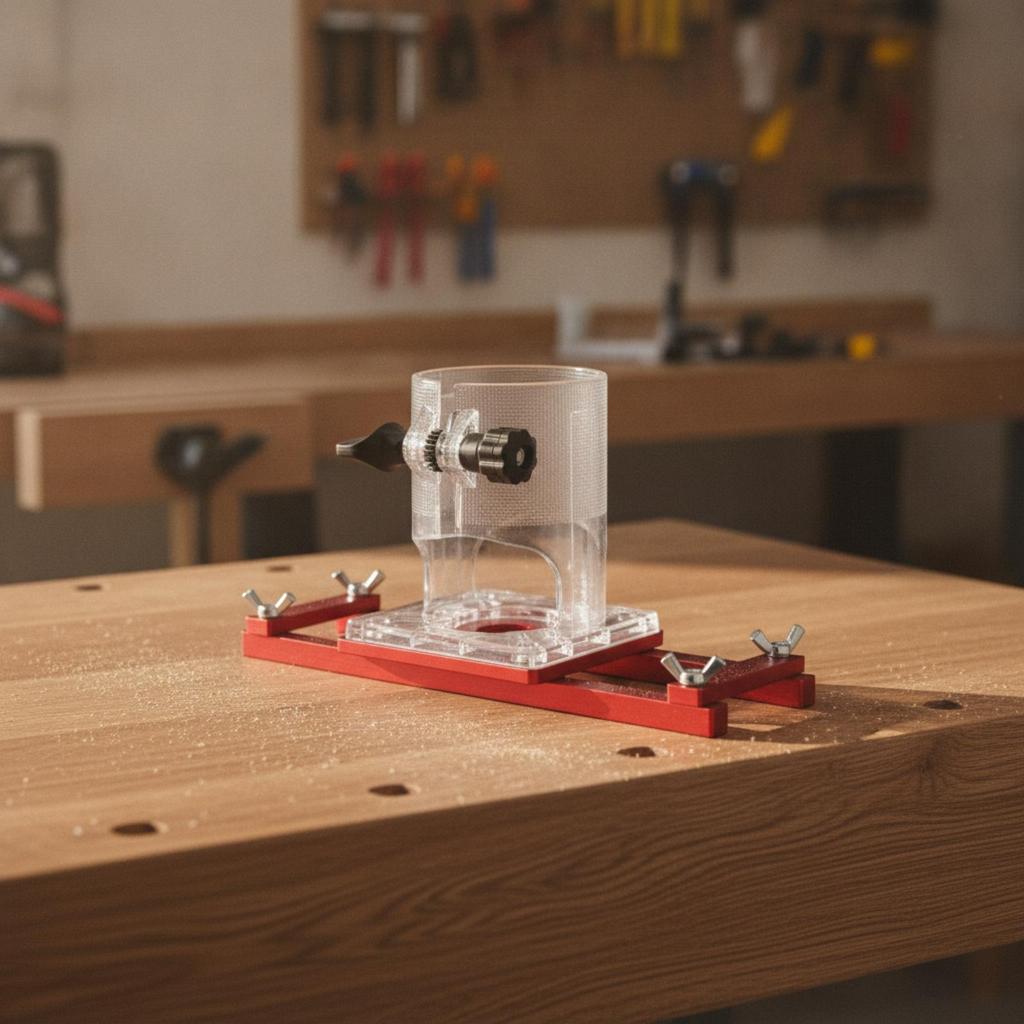 Adjustable Woodworking Slotting Guide Bracket Accurate Router