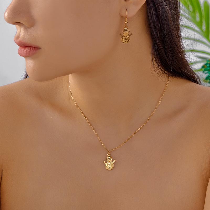 Christmas Bell Choker Necklace For Women Trendy Jingle Bell Xmas Pendant Clavicle Chain New Year Party Jewelry Gift