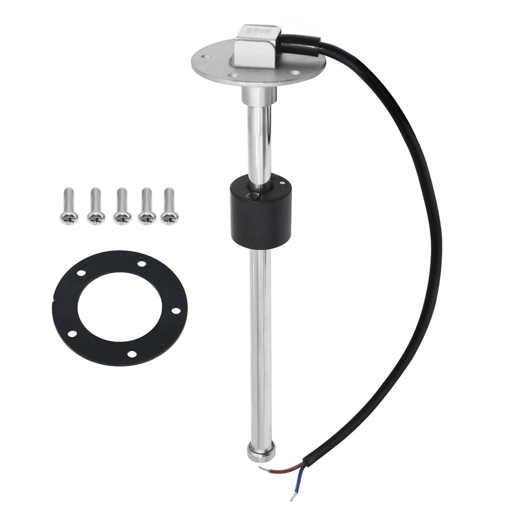 0-190Ohm Water Float Sensor+Water Level Gauge Red Color LED 52mm Water Tank Meter Indicator For Marine Car RV Camper Yacht 9-32V