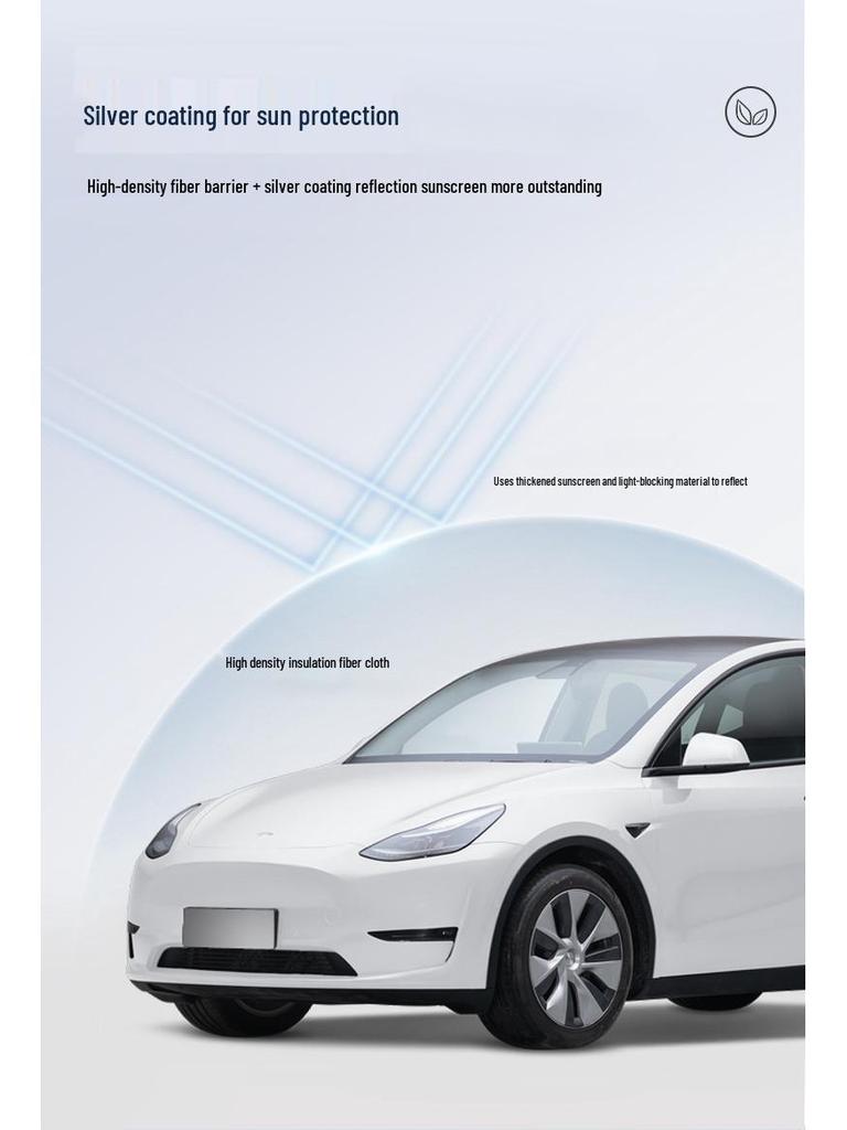 Tesla Model 3/Y Panoramic Sunroof Ice Crystal Heat Insulating Sunshade.