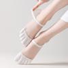 Five-Finger Socks Women'S Stockings Spring And Summer Thin Cotton Sweat-Absorbing Anti-Take-Off Socks Invisible Socks Shallow Mouth Boneless Toe Socks