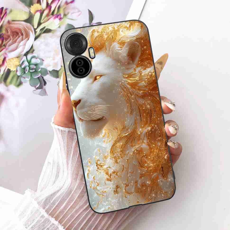 For Itel S18 Pro 6.6" Case Simple Style Pop Patterns Silicone TPU Black Cover Shockproof For ITEL S18 Pro S18pro Phone Cases