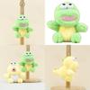 Lovely Green Dinosaur Plush Keychain For Couples Cute And Soft Bag Ornament