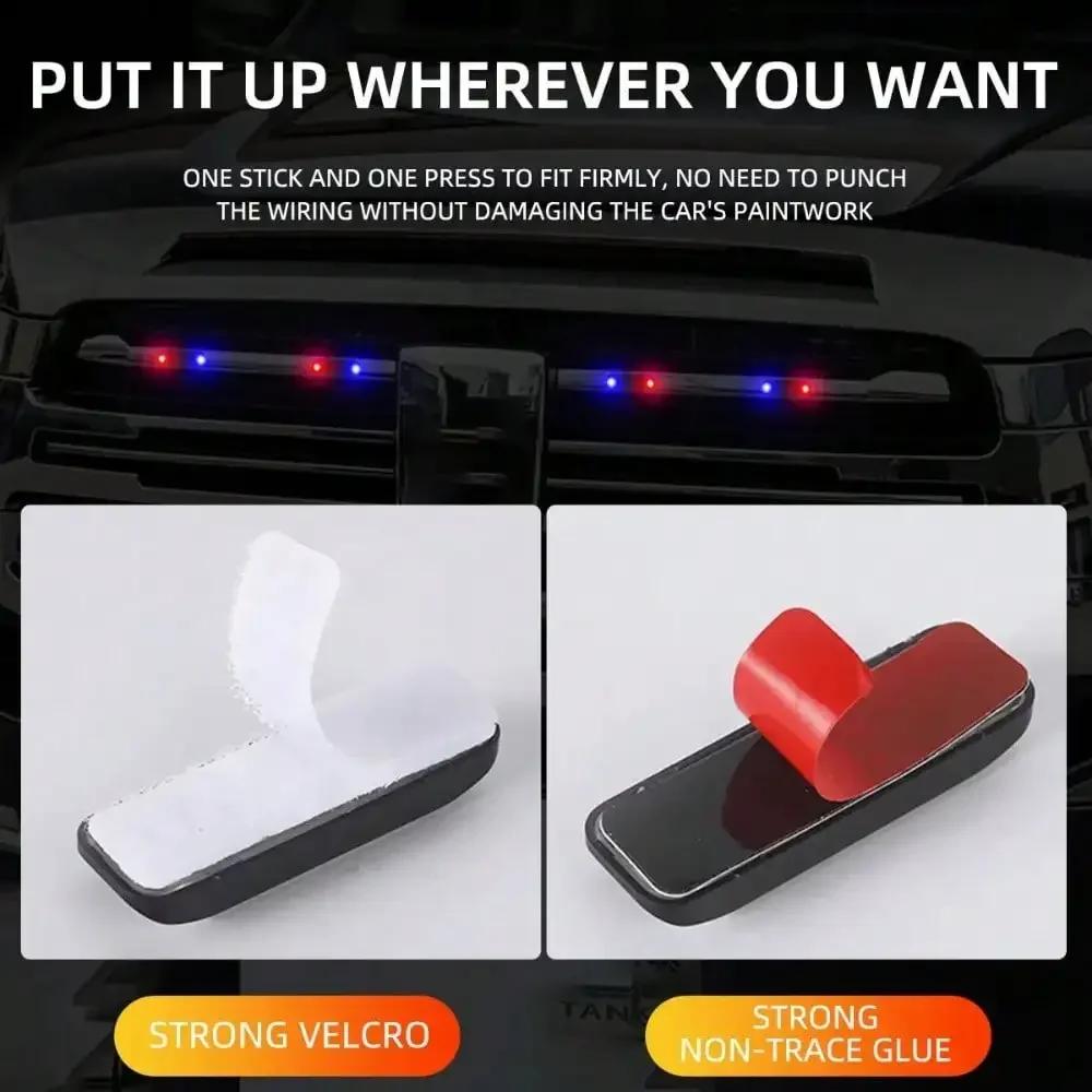 BLALION-Car Solar LED Warning Light, Night Ride for Electric Vehicle to Motorcycle, Bicycle Rear Light, Anti-Rear Strobe
