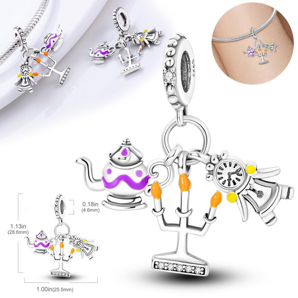 Love Ferris Wheel Pendant Copper Plated Fit Charms Copper Plated Original Bracelet For Jewelry Making