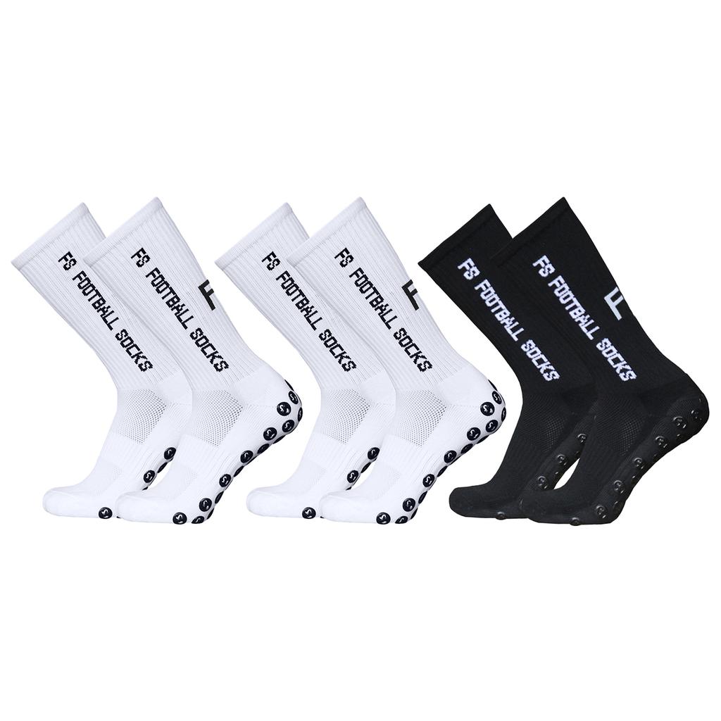 running socks 3 Pairs Outdoor Sports Running Socks Stretch Socks Athletic Football Soccer Socks Anti Slip Socks with Grips socks