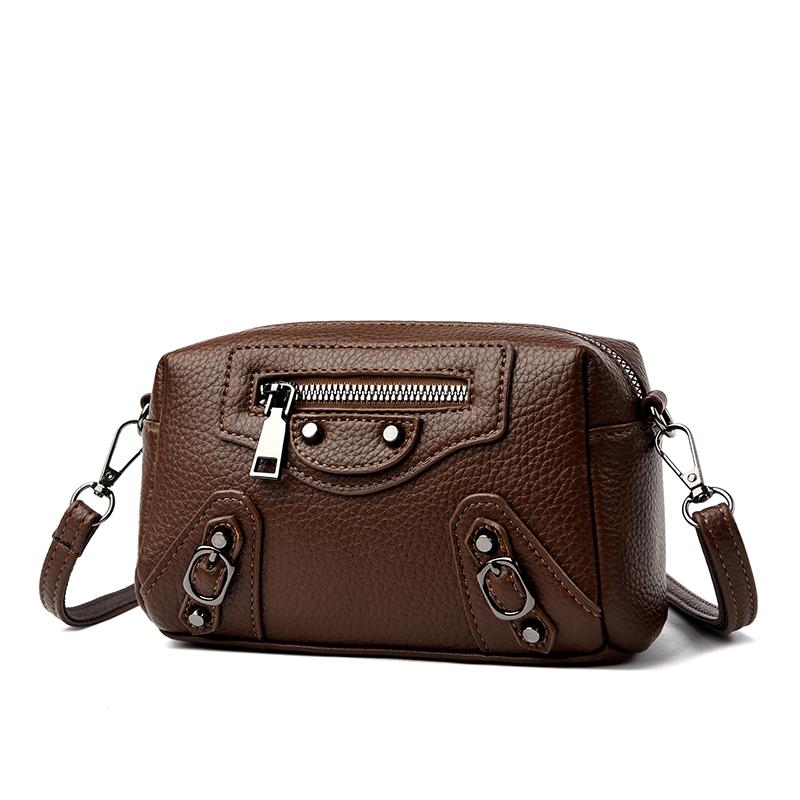 

New High-quality Small Square Bag, Women s Crossbody Bag, High-end Trendy Shoulder Bag, Simple Commuting Casual Retro Personality 18 cm×8 cm×14.5 cm кофейный