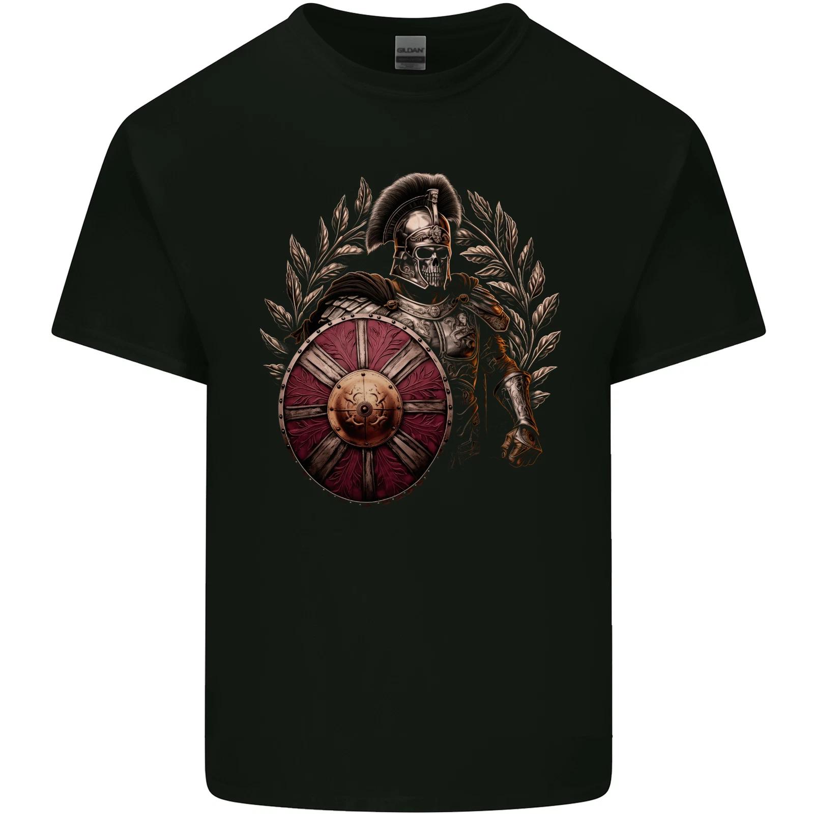 Roman Warrior Skull MMA Gym Training Kids T-Shirt Childrens S