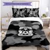 Coventry City Football Printed 3 Pieces Bedding Set, Comfortable Skin Friendly Bedroom Duvet Cover Set