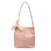 Large capacity lace bow new texture simple casual commuting underarm portable shoulder bag tote bag