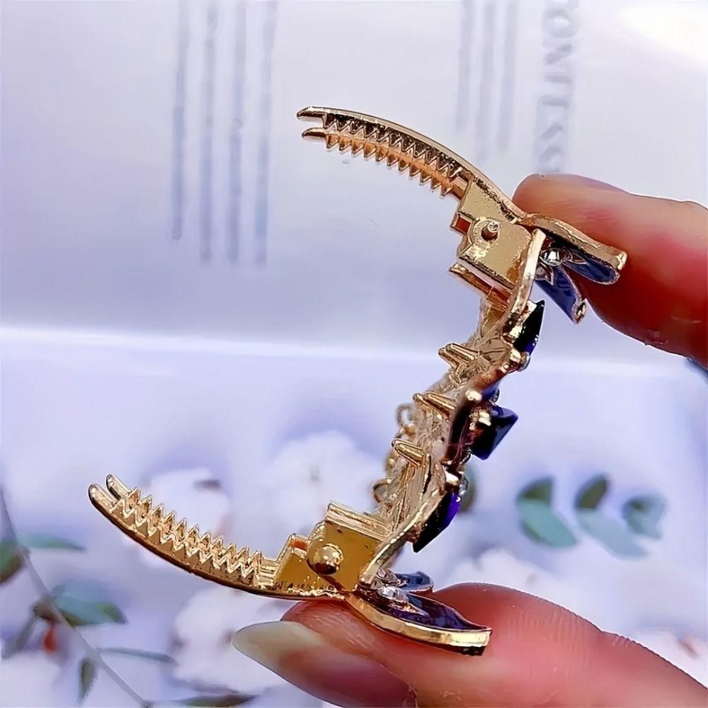Ethnic Style Rhinestone Butterfly Hairpin Elegant Design Zircon Butterfly Hairpin  Hair Jewelry
