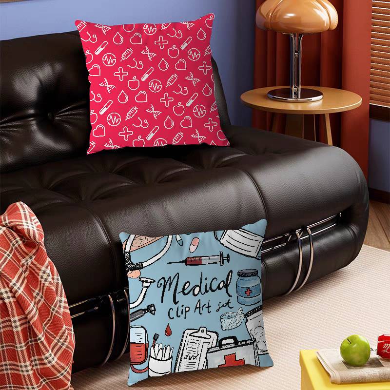 Art Medical Items 45*45cm Cushion Cover Pillow Cover Decor Pillowcase Home Pillowcase For Couch Pillow