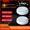 Household Smoke Alarm Smoke Detector Fire Alarm Detector With 9V Battery Photoelectric Sensor Alert Warning