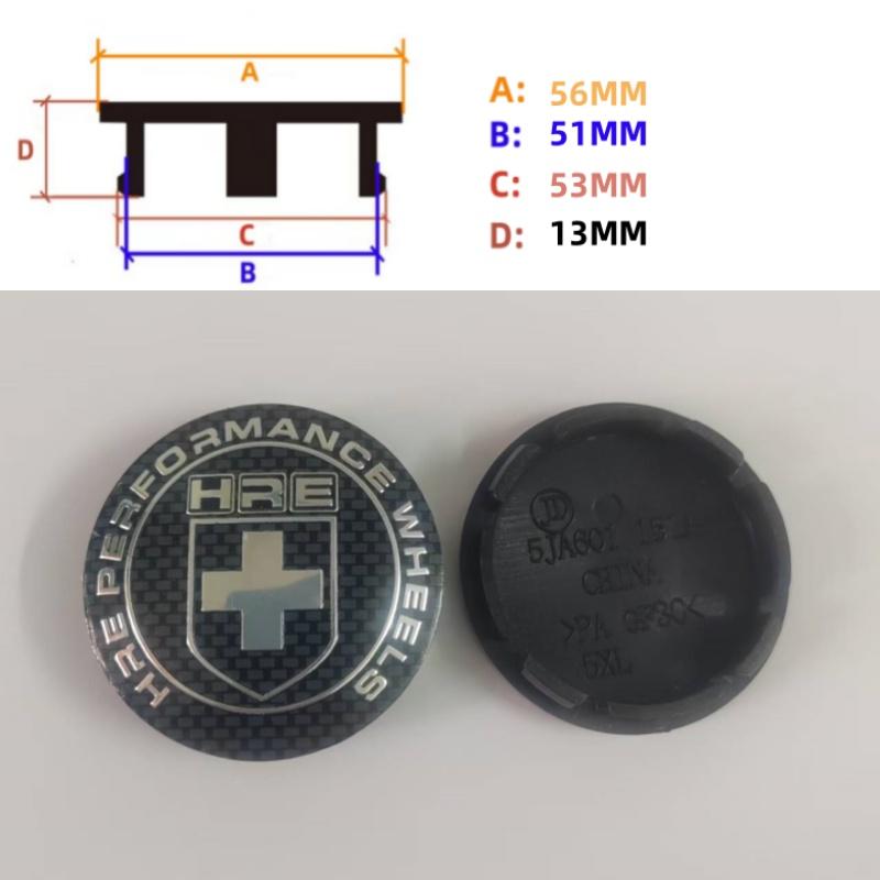 

Modified HRE wheel hub cover diameter 60 63mm inner diameter 56mm car tire center cover logo personalized modification HRE