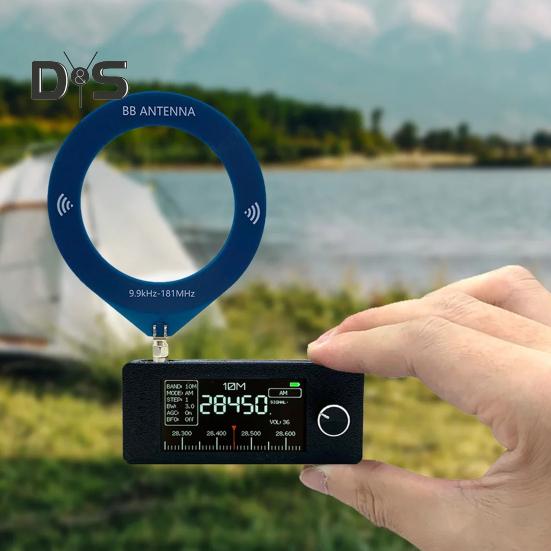 0,5–108 MHz tragbares Mini-Radio, wiederaufladbar, Taschenformat, 1,9-Zoll-IPS-Bildschirm, Allband-Radioempfänger, HF/SW/MW/VHF-Radio