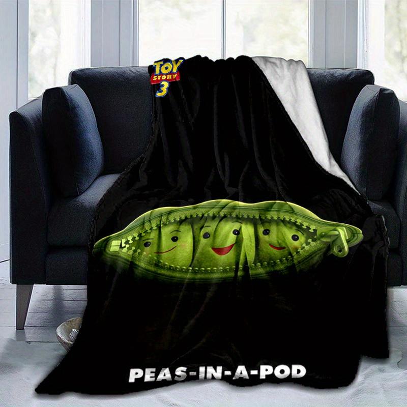 1pc, Toy Story Peas-in-a-Pod Throw Blanket Soft & Cozy Home Decor for Couch, Bed, Car, Travel, Camping, Office Nap Perfect Gift for Friend