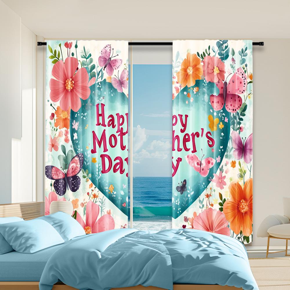 

2 pcs, versatile polyester transparent curtains for home decoration Mother s Day for use in bedrooms and living rooms 29x65in(75x166cm)