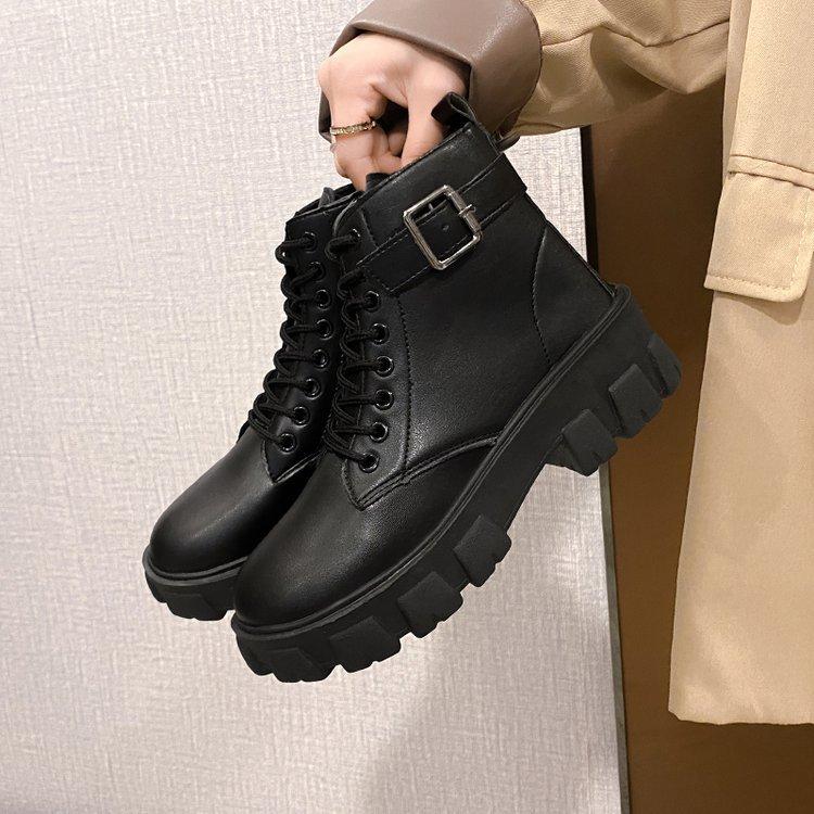 

2024 Весна и осень Новые ботинки Martin, британские универсальные, с толстой подошвой, темпераментные, обтягивающие, с круглым носком, большие размеры, короткие ботинки для детей 42