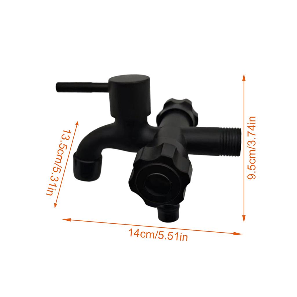 Three Outlet Not Corrosion Washing Machine Valves Steel Faucet With Individual Flows Control Upgrades for Home Plumbing