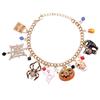X6HE Pumpkin Alloy Bracelet Halloween Bracelet Gifts Punk Charm Party Jewelry