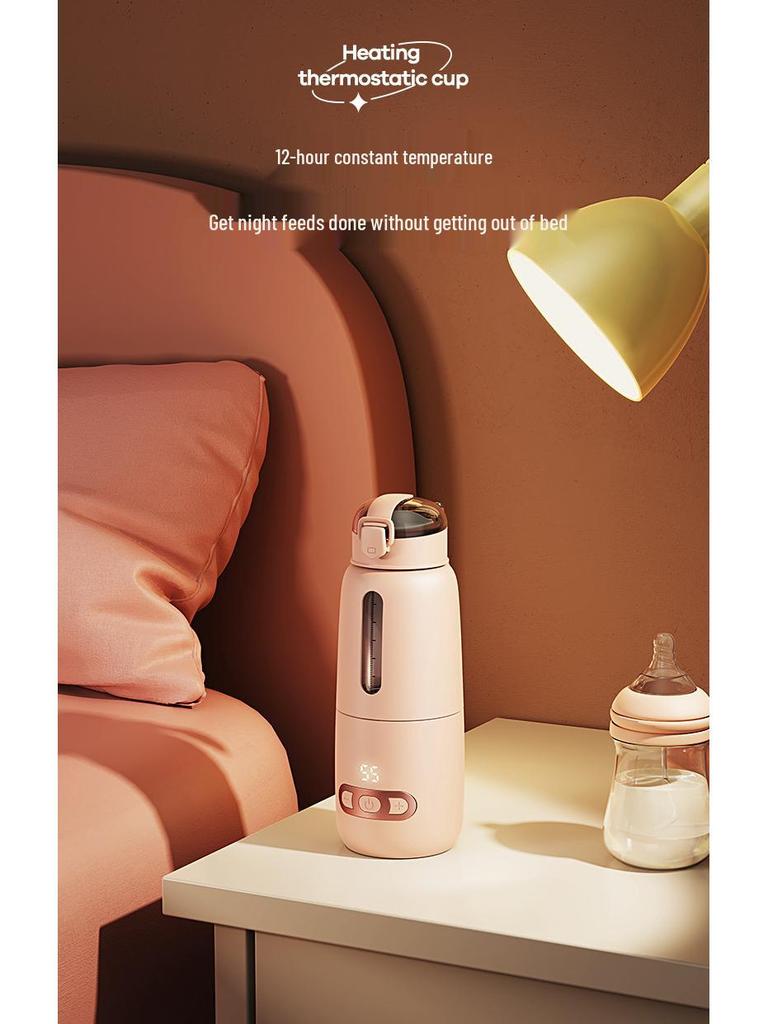 Anxi Bear Portable Milk Warmer: Fast-Charging, Temperature-Controlled Kettle for Baby Outings