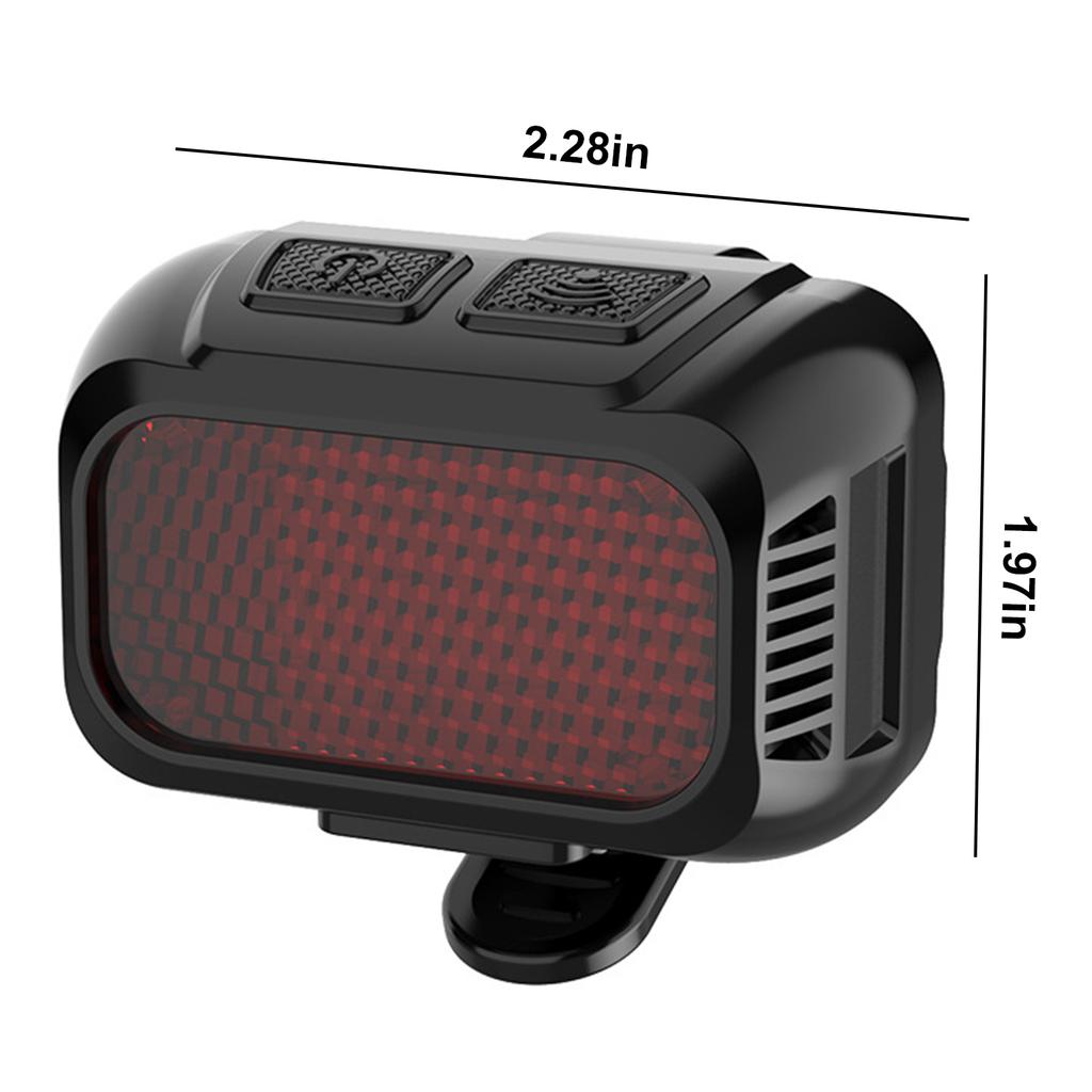 Type-C Powered Bicycle LED Safety Light Rechargeable Bright Red Warning Light Compact Design Easy Install for Night Riding