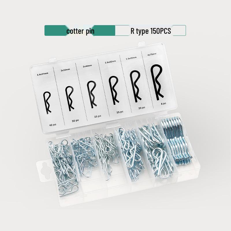 555-Piece Cotter and Hairpin Assortment: Free Shipping - Includes R-Type, U-Shaped, Axle, and Clevis Pins