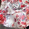 Square Shape Floral Print Scarf Silk Material Hijab Scarf Silk Square Scarf  Fashion Decorate