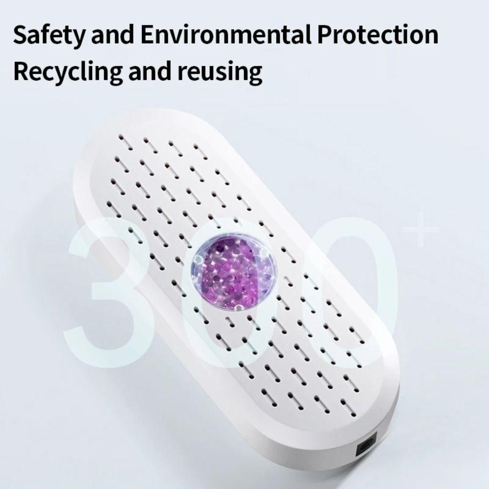Portable Mini Air Dryer USB Charging Hygroscopic Machine Recyclable Moisture Absorber  Shoe Cabinet