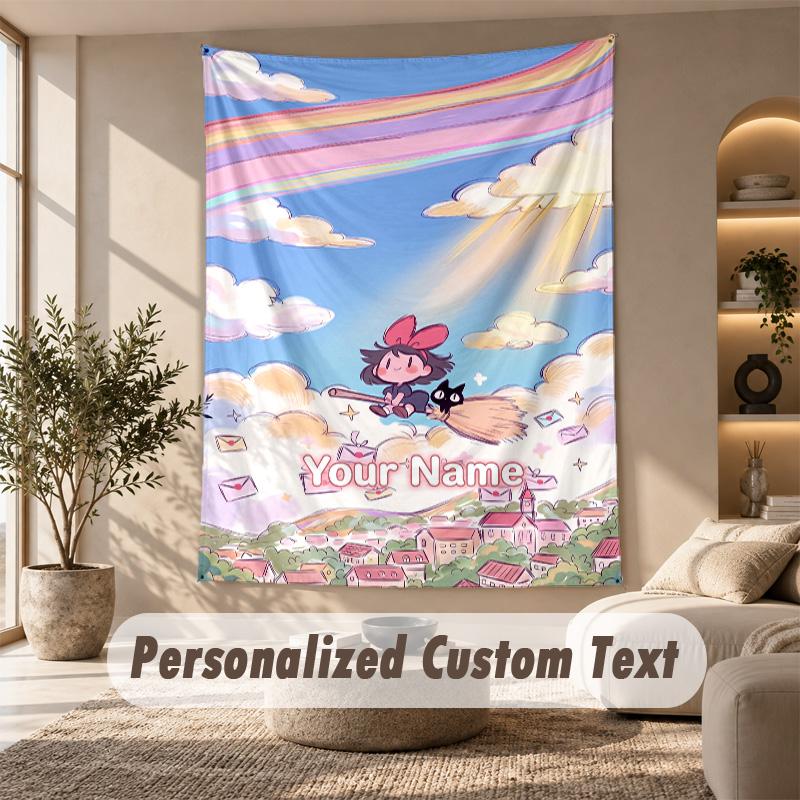 Tapestry Custom Name Text, Wall Hanging Tapestry Home Room DecorKiki's Delivery Service Jiji