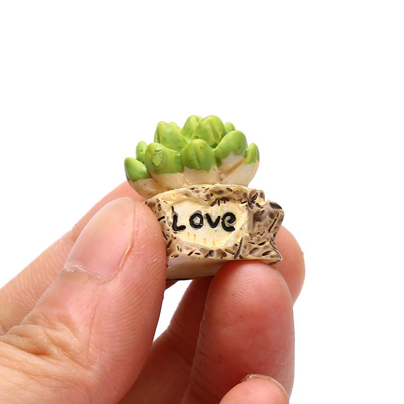 Lifelike Mini Artificial Fleshy Cactus Plant Landscape Decorative Potted Plants