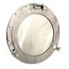 Nautical Porthole Mirror Chrome Ship Style, 30.48 Cm Coastal Decor Bathroom Vanity Mirror Entryway Hall Accent Unique Gift