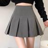 Autumn 2026 Korean Style High-Waisted Pleated A-Line Skirt