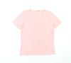 Damart Women's Pink T-Shirt, Size 10/12, Short Sleeve