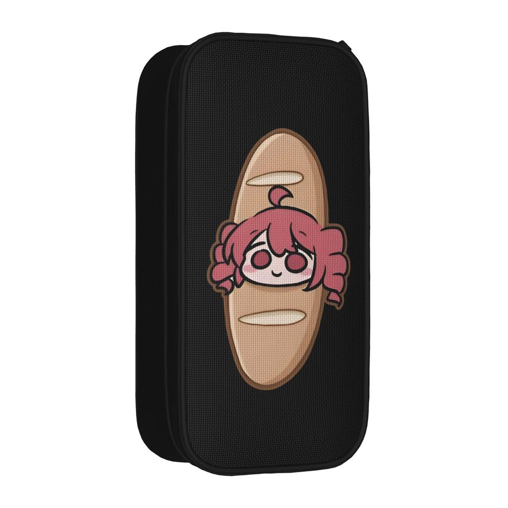 Fashion Kasane Teto Pencil Case Virtual Singer Pencil Pouch Pen for Student Large Storage Bag Students School Gifts Stationery