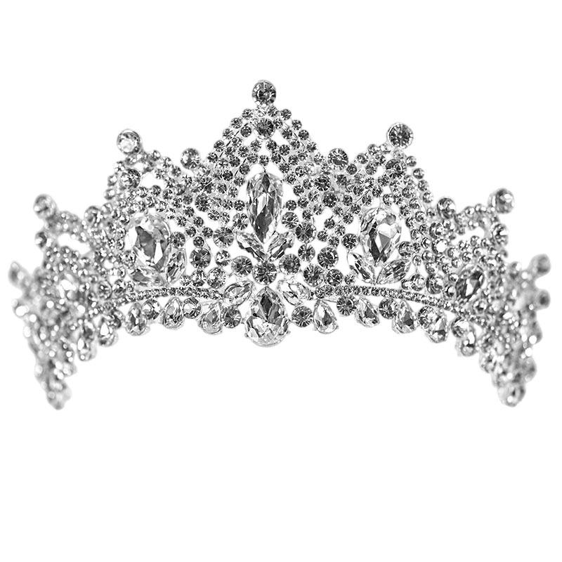 Main Wedding Dress Bride Crown Headdress New Princess Style Wedding Luxury Adult Ceremony Female Birthday Crown