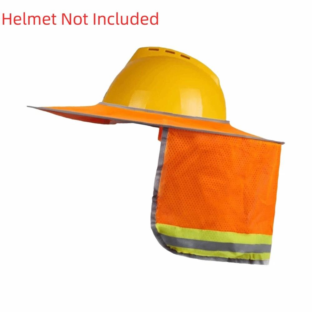 UV Protection Safety Helmet Curtain Reflective Sunscreen Neck Cover  Construction Site