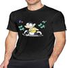 Je-Ffy T Shirt Mens Cotton Short Sleeve Casual Blouse Tops for Unisex Adult Black