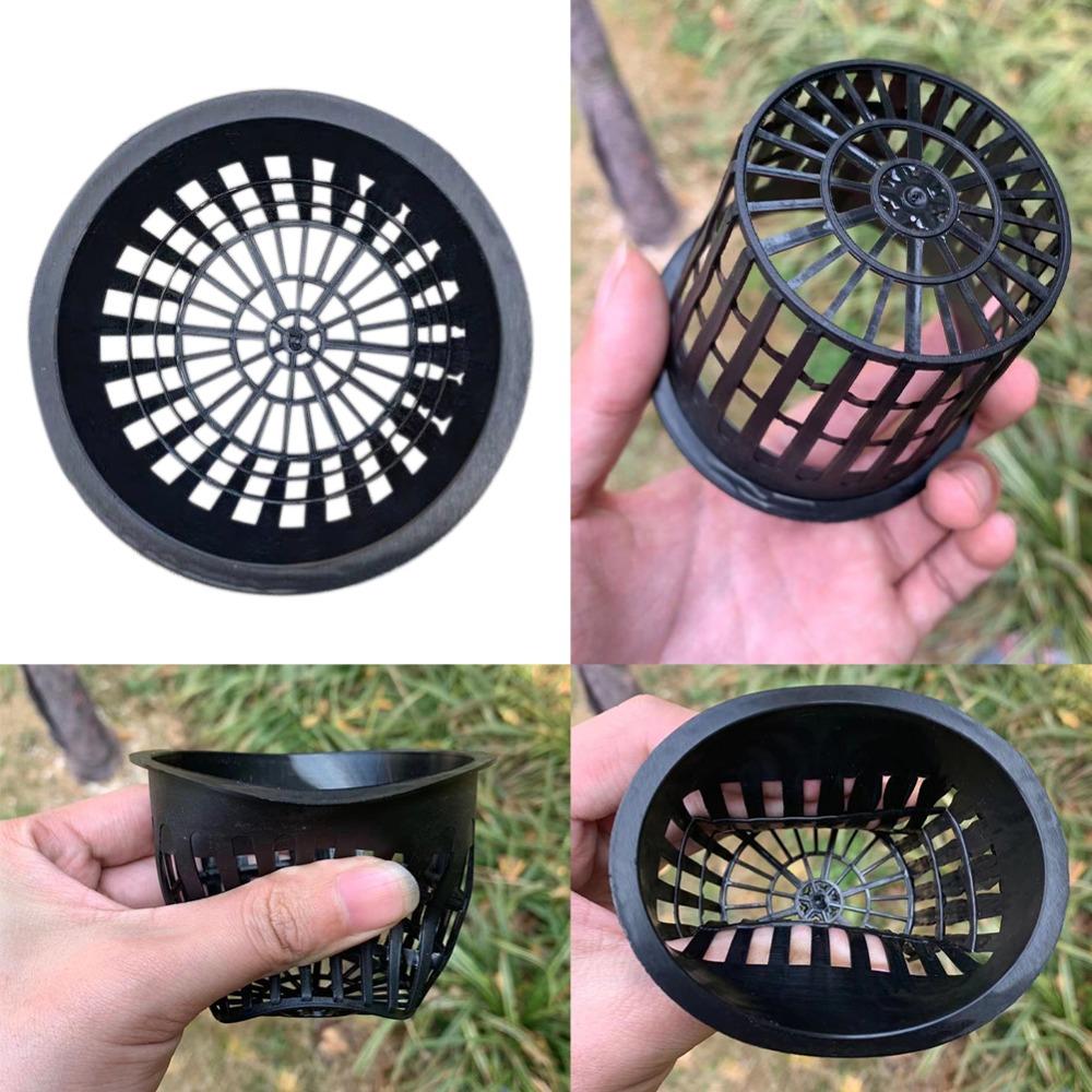 10ks nových květináčů síťovaný plastový hydroponický koš na pěstování bez půdy