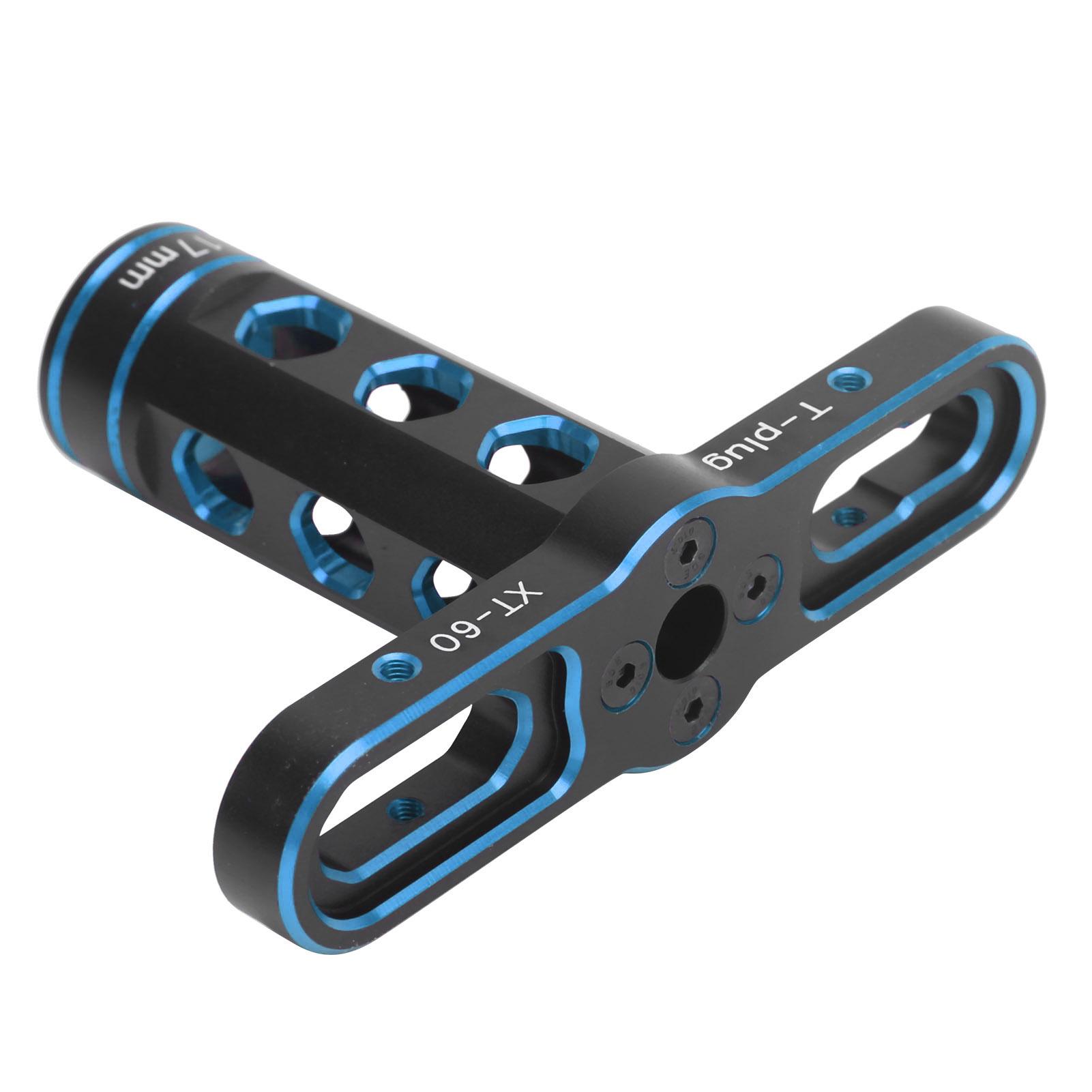 

17mm 0.7in RC Hex Nut Socket Aluminium Alloy T Sleeve Maintenance Tool for 1 8 RC OffRoad Racing Car(Blue ) синий