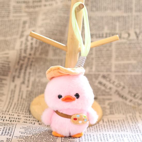 Cute Duck Plush Keychain Soft Stuffed Animal Pendant for Bags Backpacks Adorable Gift for Kids Girls Duck