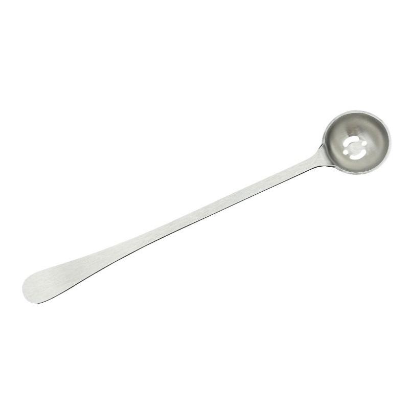 Stainless Steel Olive Strainer Spoon with Drain Hole Olive Scoop Jam Slotted Spoon Long Handle Pickle Spoons Meatball