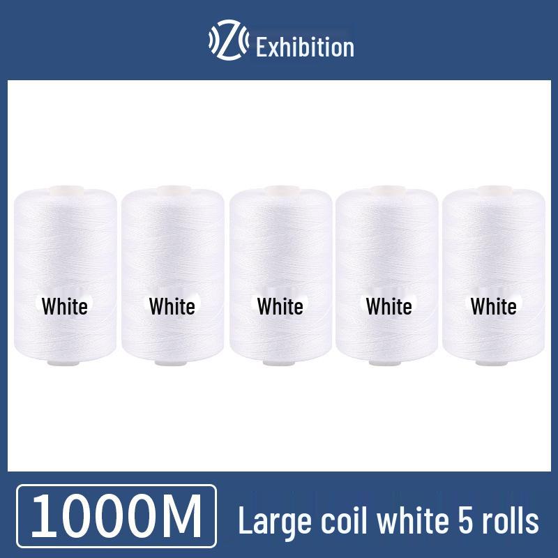Polyester Sewing Thread - 1000 Yards for Garments & Crafts, Assorted Colors, Small Spool