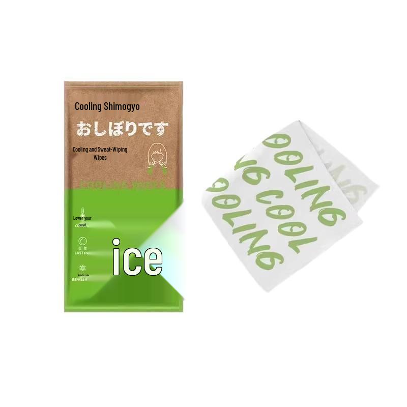 Newcomer Exclusive: Cooling Mint Sweat-Wicking Towel & Portable Wet Wipe Set (5-Pack)