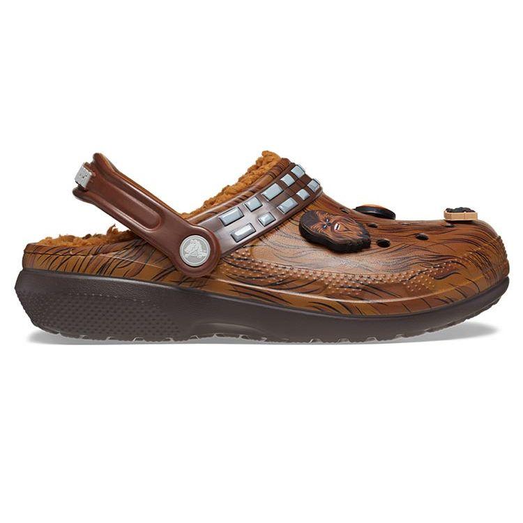 Star Wars x Crocs Sabot Classique Doublé Chewbacca Baskets Unisexe Marron Argenté Brun Foncé 208858-206